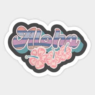 Aloha - Hawaii Summer Retro Sticker